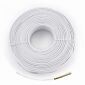 Cableexpert Beige Plochý telefonní kabel, opletený drát, 100 metrů