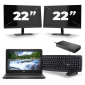 Dell Latitude 3310 - Intel Core i3-8th Generation - 13 palců - 8 GB RAM - 256 GB SSD - Windows 11 + 2x 22 palcový monitor