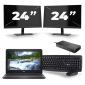Dell Latitude 3310 - Intel Core i3-8th Generation - 13 palců - 8 GB RAM - 256 GB SSD - Windows 11 + 2x 24 palců monitor