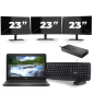 Dell Latitude 3310 - Intel Core i3-8th Generation - 13 palců - 8 GB RAM - 256 GB SSD - Windows 11 + 3x 23 palcový monitor