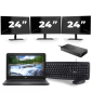 Dell Latitude 3310 - Intel Core i3-8th Generation - 13 palců - 8 GB RAM - 256 GB SSD - Windows 11 + 3x 24 palců monitor