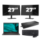 Dell Latitude 3420 - Intel Core i3 11. generace - 14 palců - 16GB RAM - 256GB SSD - Windows 11 Home + 2x Monitor 27 palců