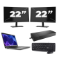 Dell Latitude 3440 - Intel Core i3 13. generace - 14 palců - 16GB RAM - 256GB SSD - Windows 11 Home + 2x Monitor 22 palců