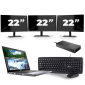Dell Latitude 5410 - Intel Core i5-10th Generation - 14 palců - 16 GB RAM - 256 GB SSD - Windows 11 + 3x 22 palcový monitor