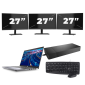 Dell Latitude 5420 - Intel Core i7 11. generace - 14 palců - 16GB RAM - 256GB SSD - Windows 11 Home + 3x Monitor 27 palců