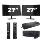 Dell OptiPlex 5080 USFF – Intel Core i5-10. generace – 8 GB RAM – 256 GB SSD – Windows 11 + 2x 27palcový monitor
