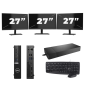 Dell OptiPlex 5080 USFF - Intel Core i7 10. generace - 16GB RAM - 256GB SSD - Windows 11 + 3x Monitor 27 palců