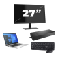 HP EliteBook 840 G8 - Intel Core i7 11. generace - 14 palců - 16GB RAM - 256GB SSD - Windows 11 Home + 1x Monitor 27 palců