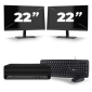 HP EliteDesk 800 G6 USFF - Intel Core i7 10. generace - 16GB RAM - 256GB SSD - Windows 11 + 2x Monitor 22 palců