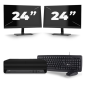 HP EliteDesk 800 G6 USFF - Intel Core i7 10. generace - 16GB RAM - 256GB SSD - Windows 11 + 2x Monitor 24 palců