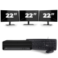 HP EliteDesk 800 G6 USFF - Intel Core i7 10. generace - 16GB RAM - 256GB SSD - Windows 11 + 3x Monitor 22 palců