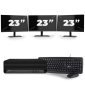 HP EliteDesk 800 G6 USFF - Intel Core i7 10. generace - 16GB RAM - 256GB SSD - Windows 11 + 3x Monitor 23 palců