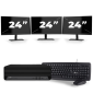 HP EliteDesk 800 G6 USFF - Intel Core i7 10. generace - 16GB RAM - 256GB SSD - Windows 11 + 3x Monitor 24 palců