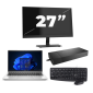 HP ProBook 440 G9 - Intel Core i3 12. generace - 14 palců - 16GB RAM - 256GB SSD - Windows 11 Home + 1x Monitor 27 palců