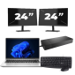 HP ProBook 440 G9 - Intel Core i3 12. generace - 14 palců - 16GB RAM - 256GB SSD - Windows 11 + 2x Monitor 24 palců