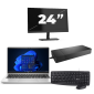 HP ProBook 445 G8 - AMD Ryzen 3 5400U - 14 palců - 16GB RAM - 256GB SSD - Windows 11 + 1x Monitor 24 palců