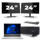 HP ProBook 640 G8 - Intel Core i5 11. generace - 14 palců - 16GB RAM - 256GB SSD - Windows 11 + 2x Monitor 24 palců