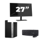 HP Prodesk 600 G5 Micro Tower - Intel Core i7-8. generace - 8 GB RAM - 256 GB SSD - Windows 11 + 1 x 27palcový monitor