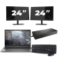 HP ZBook Firefly 14 G8 - Intel Core i7 11. generace - 14 palců - 16GB RAM - 512GB SSD - Windows 11 Home + 2x Monitor 24 palců