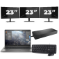 HP ZBook Firefly 14 G8 - Intel Core i7 11. generace - 14 palců - 16GB RAM - 512GB SSD - Windows 11 Home + 3x Monitor 23 palců