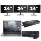 HP ZBook Firefly 14 G8 - Intel Core i7 11. generace - 14 palců - 16GB RAM - 512GB SSD - Windows 11 Home + 3x Monitor 24 palců