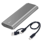 1TB M.2 SATA SSD + Vysokorychlostní uzavření 3.1 USB C (PCIE 10Gbps) - hliník