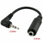 Konvertorový kabel stereo Jack 2,5 mm na 3,5 mm, 15 cm (M/F)