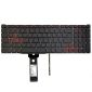 Notebooková klávesnice pro Acer Nitro AN515-54 AN517-51 s červeným podsvícením