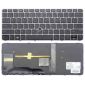 Notebooková klávesnice pro HP EliteBook 725 G3 820 G3 s pointstickem se stříbrným rámečkem