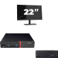 Lenovo ThinkCentre M700 USFF - Intel Core i3-6. Generace - 8GB RAM - 256GB SSD - Windows 11 + 1x 22 palec Monitor