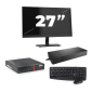Lenovo ThinkCentre M700 USFF - Intel Core i3-6. generace - 8 GB RAM - 256 GB SSD - Windows 11 + 1x 27palcový monitor