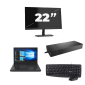 Lenovo ThinkPad A485 - AMD Ryzen 5 2500U - 14 palců - 8GB RAM - 256GB SSD - Windows 11 Home + 1x 22 palců Monitor
