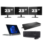 Lenovo Thinkpad L13 Yoga Gen 3 - Intel Core i5 12. generace - 13 palců - Touch - 16GB RAM - 256GB SSD - Windows 11 Home + 3x Monitor 23 palců
