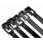 5PCS* Černé opakovaně použitelné znovu uzavíratelné stahovací pásky 8*250mm