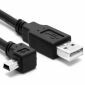 Mini USB na USB 2.0 kabel, úhel 90°, délka 50 cm
