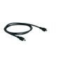 Datový kabel micro USB samec na mini USB samec 1M, černý, podpora OTG