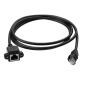 CAT5e síťový prodlužovací kabel, 30CM, černý