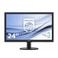 Philips 240V5QDSB - 24 palců - 1920x1080 - DVI - HDMI - VGA - černý