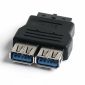 Pinheader USB 3.0 na 2x USB A