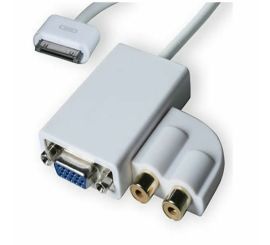 Dokovací konektor Apple iPad na VGA + audio kabel