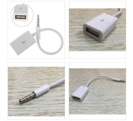 3,5mm samec AUX Audio Plug Jack do USB 2.0 samice kabelu