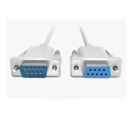 Kabel nulového modemu DB9 samec-female, 3m bílý