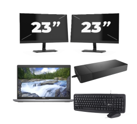 Dell Latitude 5420 - Intel Core i7 11. generace - 14 palců - 16GB RAM - 256GB SSD - Windows 11 + 2x Monitor 23 palců