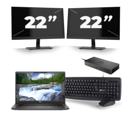 Dell Latitude 7420 - Intel Core i5 11. generace - 14 palců - 16GB RAM - 256GB SSD - Windows 11 Home + 2x Monitor 22 palců