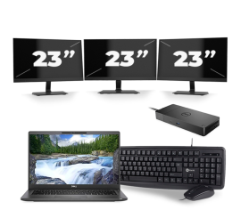 Dell Latitude 7420 - Intel Core i5 11. generace - 14 palců - 16GB RAM - 256GB SSD - Windows 11 Home + 3x Monitor 23 palců