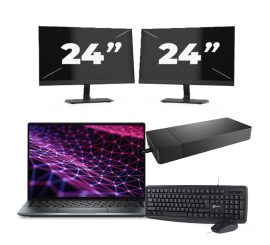 Dell Latitude 9430 - Intel Core i5 12. generace - 14 palců - 32GB RAM - 256GB SSD - Windows 11 Home + 2x Monitor 24 palců