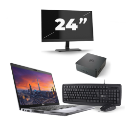 Dell Precision 3550 - Intel Core i7-10th Generation - 15 palce - 16 GB RAM - 256 GB SSD - Windows 11 + 1x 24 palců monitor