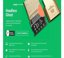 Zástrčka HDMI EDID DDC, rozlišení až 4K (4K vyžaduje podporu HDMI 2.0)