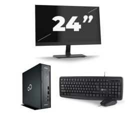 Fujitsu Esprimo Q556/2 USFF - Intel Core i5-7th Generation - 8 GB RAM - 256 GB SSD - Windows 11 + 1x 24 palcový monitor