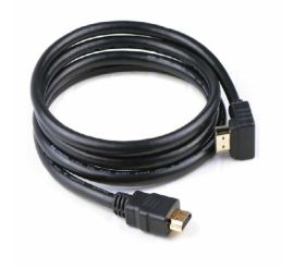 Kabel HDMI v2.0a 90°, do, pozlacený, M/M, 1,8 m